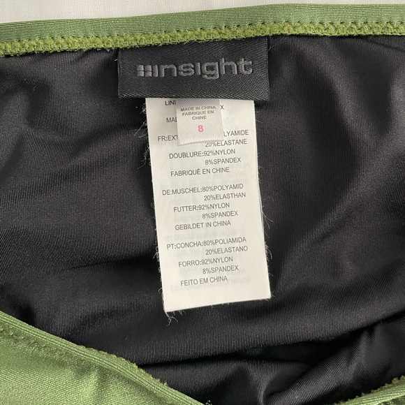 I⭐nsight Womens Size Medium Green Shiny Metallic Bikini Bottom - Picture 5 of 12